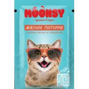 Moonsy влажный корм для кошек мясное ассорти со спирулиной, 80г